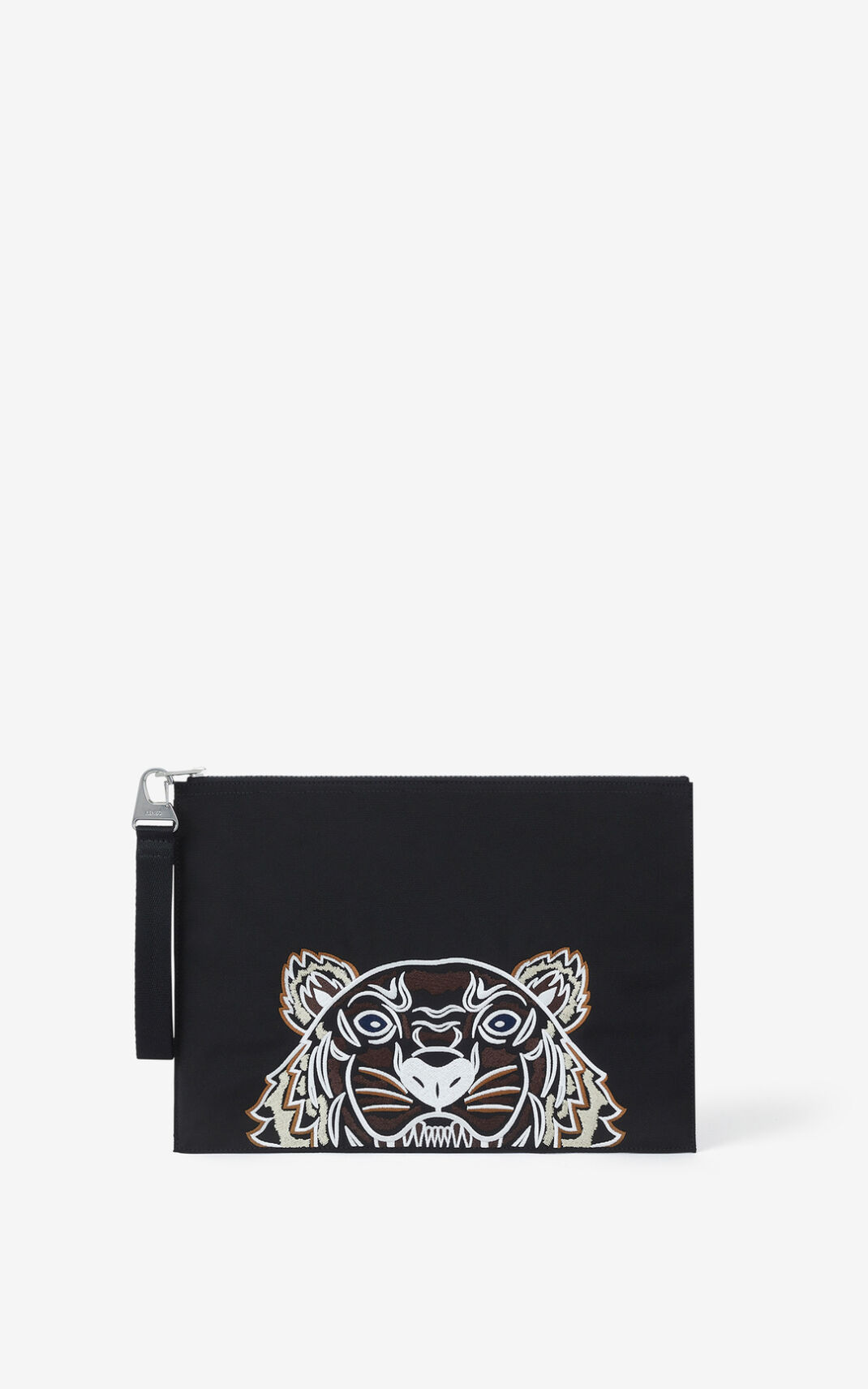 Kenzo Canvas Kampus 虎 財布 レディース 黒 - ALJGWF820